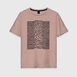 Женская футболка оверсайз Unknown Pleasures