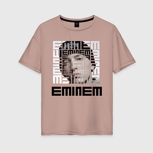 Женская футболка оверсайз Eminem labyrinth / Пыльно-розовый – фото 1