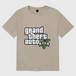 Футболка оверсайз женская GTA Five, цвет: миндальный