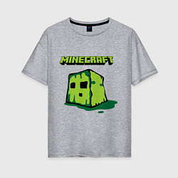 Женская футболка оверсайз Minecraft Creeper