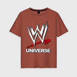 Женская футболка оверсайз WWE universe