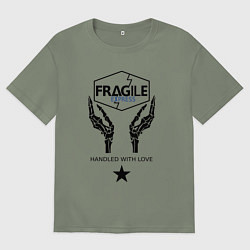 Футболка оверсайз женская Fragile Express, цвет: авокадо