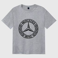 Футболка оверсайз женская Mercedes-Benz, цвет: меланж
