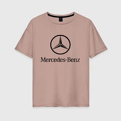 Женская футболка оверсайз Logo Mercedes-Benz