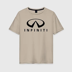 Женская футболка оверсайз Infiniti logo