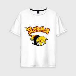 Женская футболка оверсайз SushiMon
