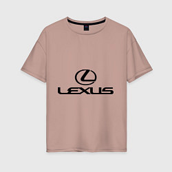 Женская футболка оверсайз Lexus logo