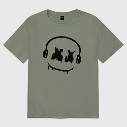 Футболка оверсайз женская Marshmello Music, цвет: авокадо