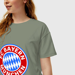 Футболка оверсайз женская Bayern Munchen FC, цвет: авокадо — фото 2