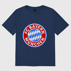 Футболка оверсайз женская Bayern Munchen FC, цвет: тёмно-синий
