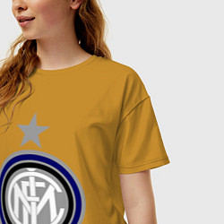 Футболка оверсайз женская Inter FC, цвет: горчичный — фото 2