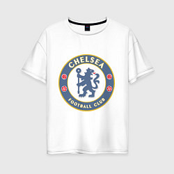 Футболка оверсайз женская Chelsea FC, цвет: белый