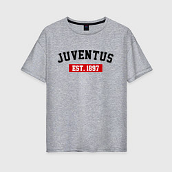 Женская футболка оверсайз FC Juventus Est. 1897