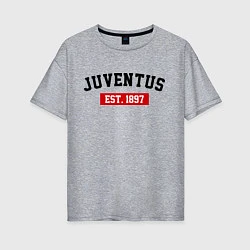 Женская футболка оверсайз FC Juventus Est. 1897