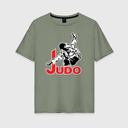 Футболка оверсайз женская Judo Master, цвет: авокадо