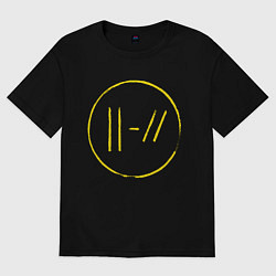 Футболка оверсайз женская Twenty One Pilots: Trench, цвет: черный