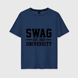 Женская футболка оверсайз Swag University