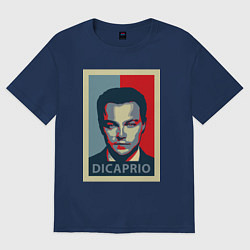 Футболка оверсайз женская DiCaprio Art, цвет: тёмно-синий