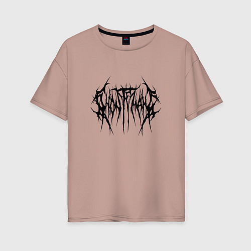 Женская футболка оверсайз Ghostemane 2 / Пыльно-розовый – фото 1