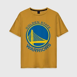 Женская футболка оверсайз Golden state Warriors