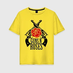 Женская футболка оверсайз Guns n Roses: guns