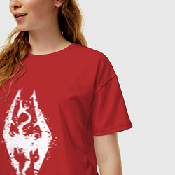 Футболка оверсайз женская TES Dragon, цвет: красный — фото 2