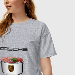 Футболка оверсайз женская Borsche, цвет: меланж — фото 2