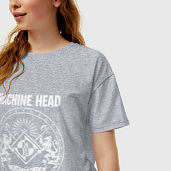 Футболка оверсайз женская Machine Head MCMXCII, цвет: меланж — фото 2