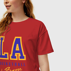 Футболка оверсайз женская Lebron 23: Los Angeles, цвет: красный — фото 2
