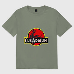 Женская футболка оверсайз Парк Сисадмина