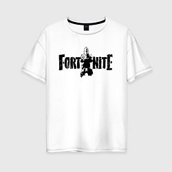 Футболка оверсайз женская Fortnite: Dark Knight, цвет: белый