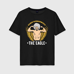 Футболка оверсайз женская Khabib: The Eagle, цвет: черный