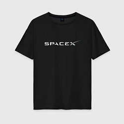 Женская футболка оверсайз SpaceX