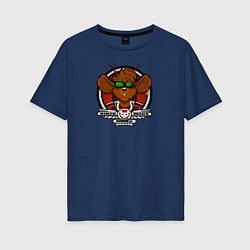 Футболка оверсайз женская Biker Mice from Mars Throttle, цвет: тёмно-синий