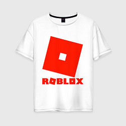 Женская футболка оверсайз Roblox Logo