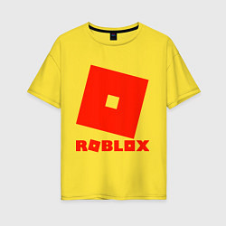 Футболка оверсайз женская Roblox Logo, цвет: желтый