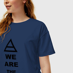 Футболка оверсайз женская We are the echelon, цвет: тёмно-синий — фото 2