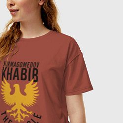 Футболка оверсайз женская Khabib: The Eagle, цвет: кирпичный — фото 2