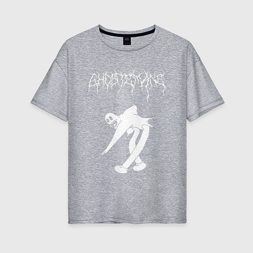 Женская футболка оверсайз Ghostemane 2 / Меланж – фото 1