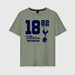 Футболка оверсайз женская FC Tottenham 1882, цвет: авокадо