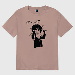 Женская футболка оверсайз Бездомный Бог