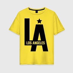 Женская футболка оверсайз Los Angeles Star