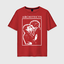 Футболка оверсайз женская Architects: Love, цвет: красный
