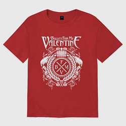 Футболка оверсайз женская Bullet For My Valentine, цвет: красный