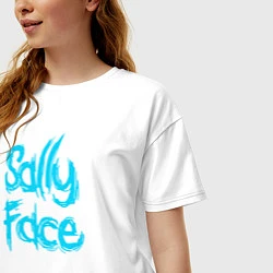 Футболка оверсайз женская SALLY FACE, цвет: белый — фото 2