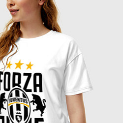 Футболка оверсайз женская Forza Juve, цвет: белый — фото 2