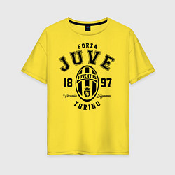Футболка оверсайз женская Forza Juve 1897: Torino, цвет: желтый