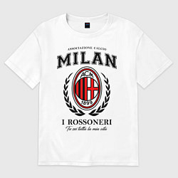 Футболка оверсайз женская Milan: I Rossoneri, цвет: белый