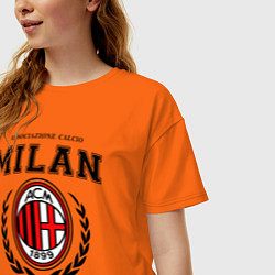 Футболка оверсайз женская Milan: I Rossoneri цвета оранжевый — фото 2