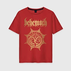 Женская футболка оверсайз Behemoth: Demonica